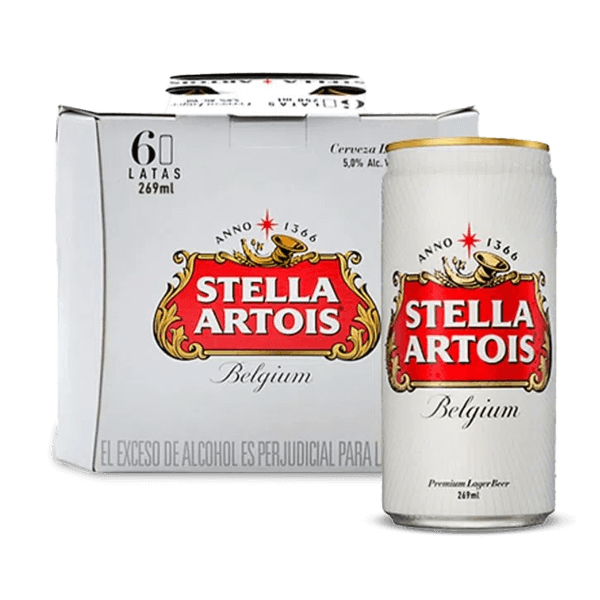Cerveza Stella Artois Lata X6 - 1