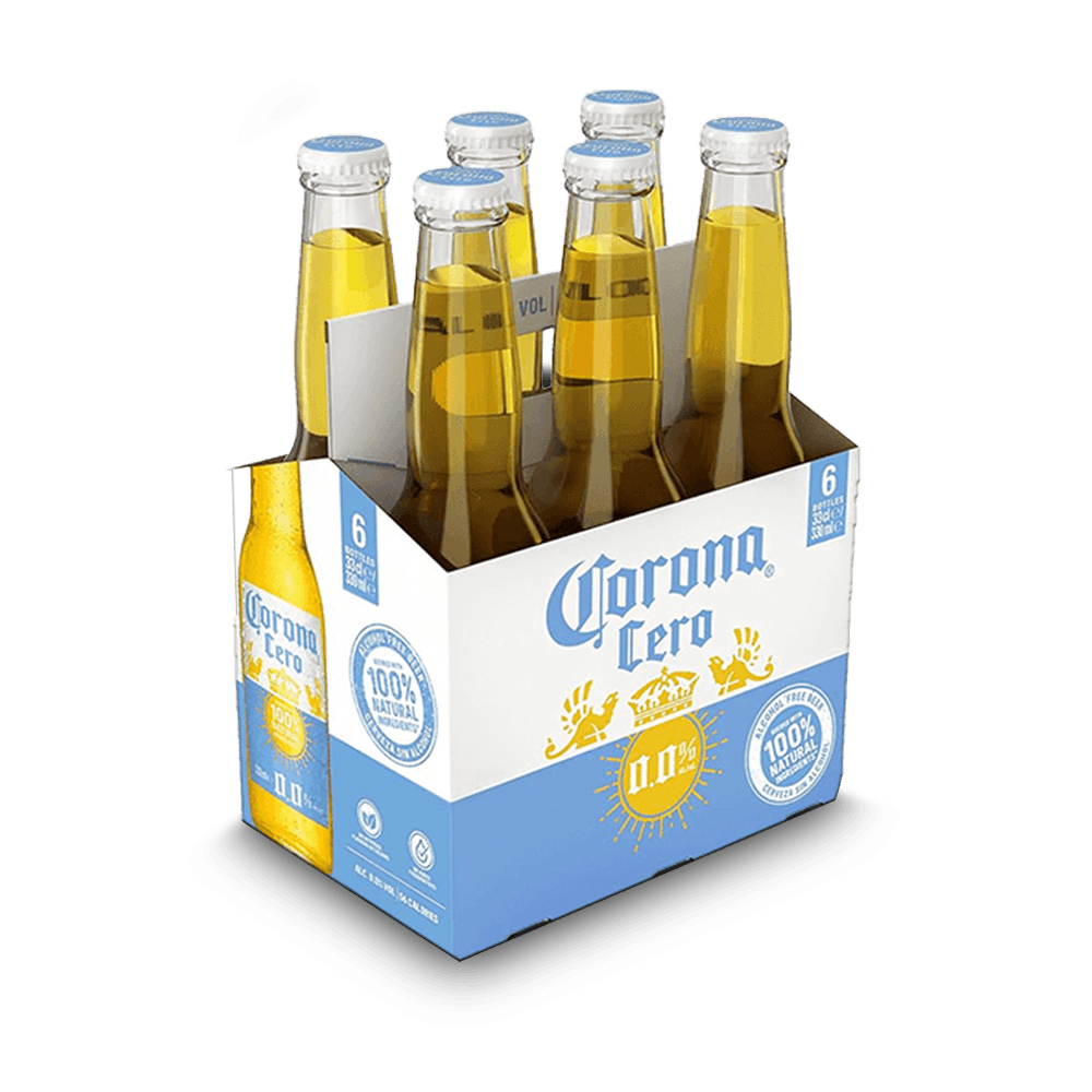Cerveza Corona Cero X6 - 1