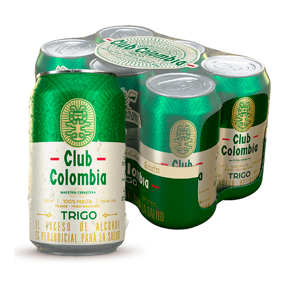 Cerveza Club Colombia Trigo Lata X6 - 1