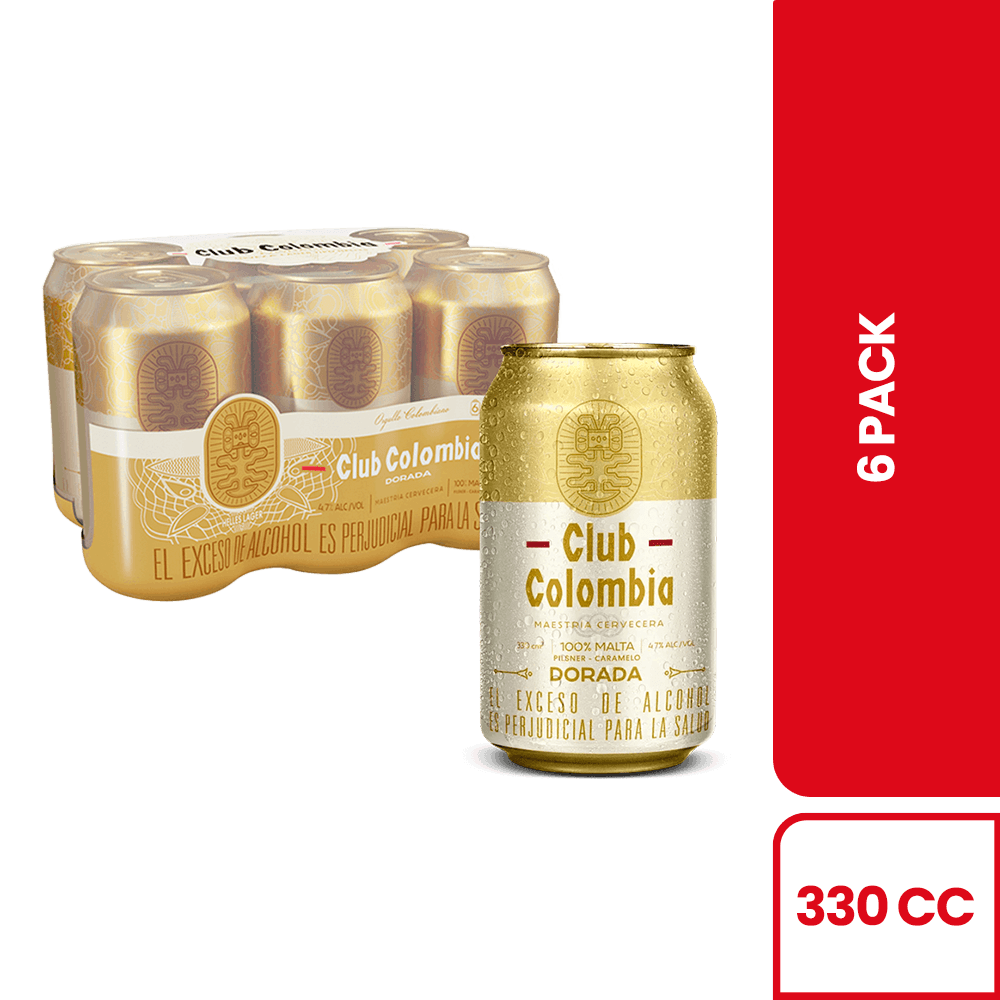 Cerveza Club Colombia Lata X6 - 2