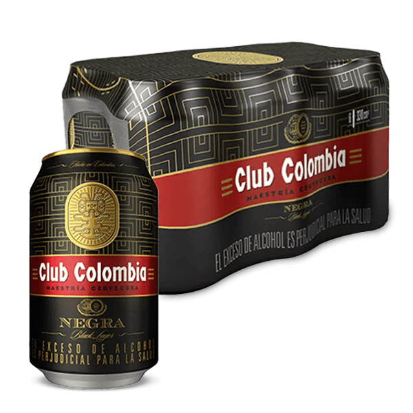 Cerveza Club Colombia Negra Lata X6 - 1