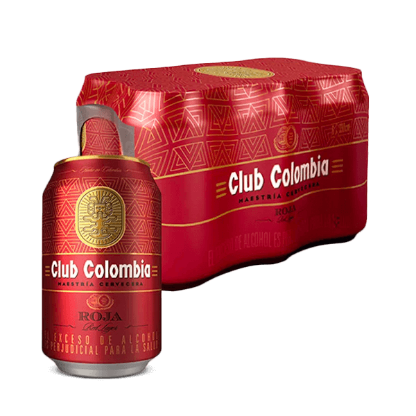 Cerveza Club Colombia Roja Lata X6 - 1