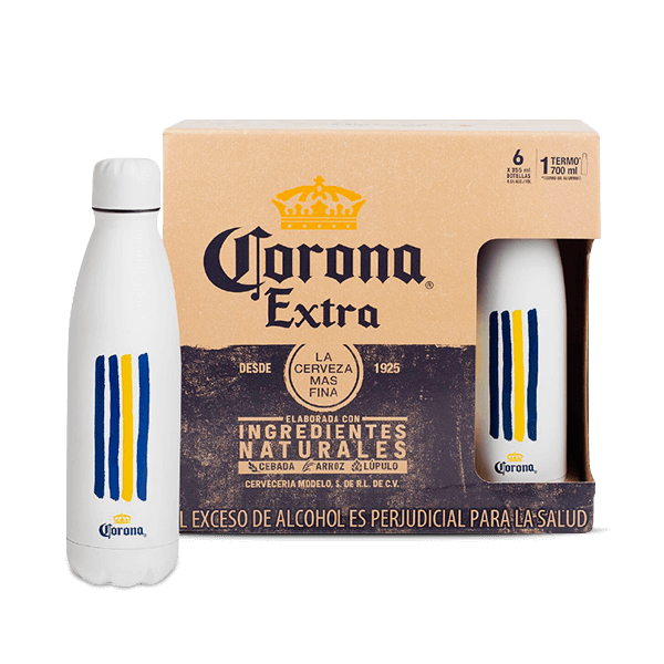 Cerveza Corona Extra X6 + 1 Termo - 1