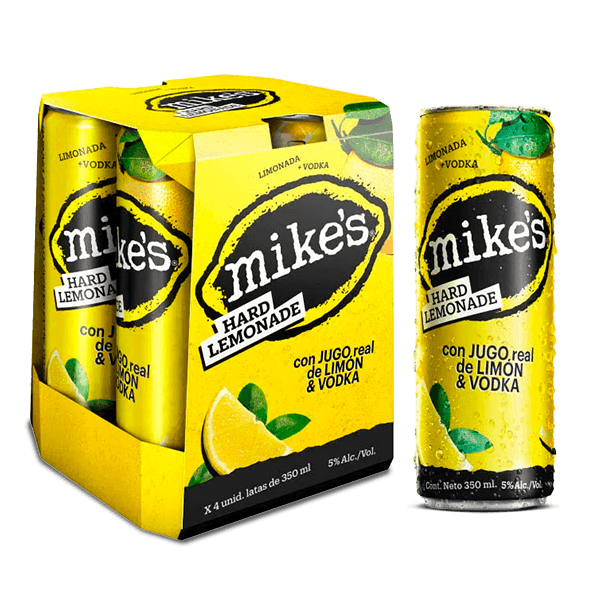 Mikes Lata Hard Lemonade X4 - 1