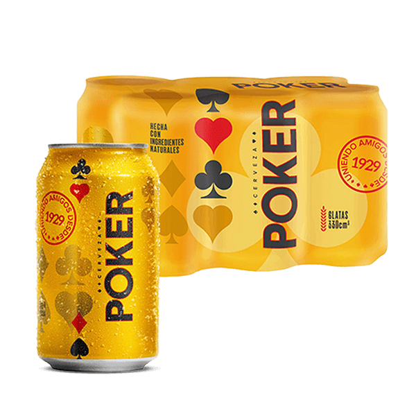 Cerveza Poker Lata Six Pack - 1