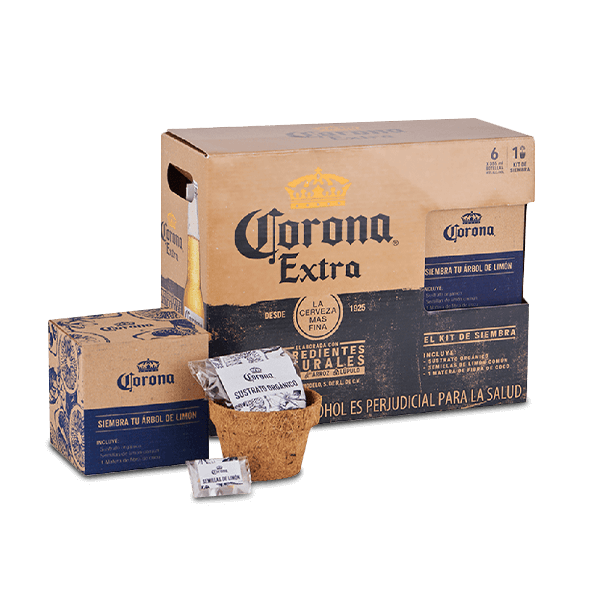 Cerveza Corona Extra X6 + Kit Siembra - 1