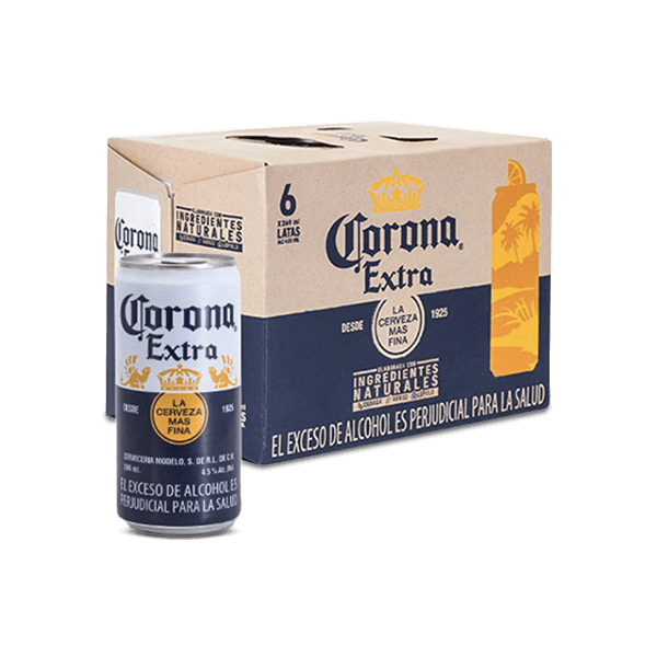 Cerveza Corona Extra Lata 269ml X6 - 1