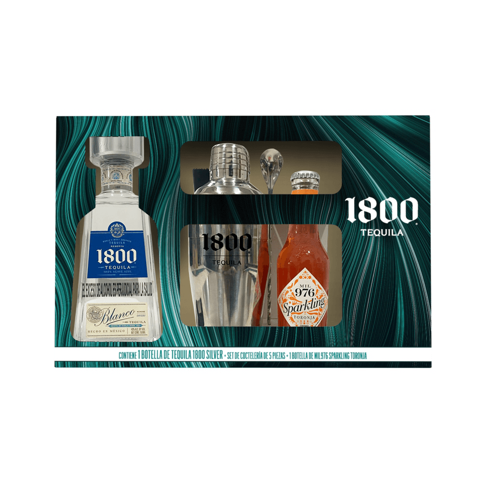 Tequila 1800 Silver mas Set de Cocteleria con Sparkling Toronja - 1