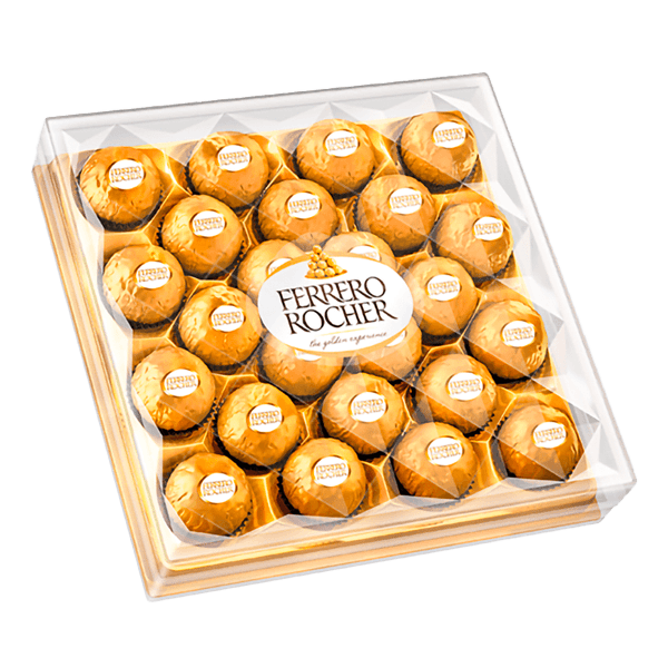 Chocolate Ferrero Rocher Bandeja Diamantada X24 Unidades - 1