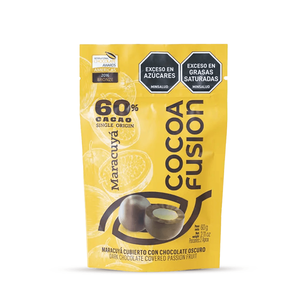 Grageas Cocoa Fusion Maracuya 60% Cacao - 1