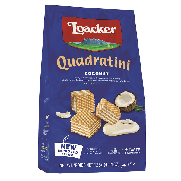Galleta Loacker Quadratini Coco 125gr - 1
