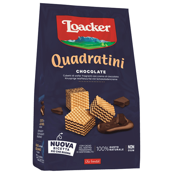 Galleta Loacker Quadratini Chocolate 125gr - 1