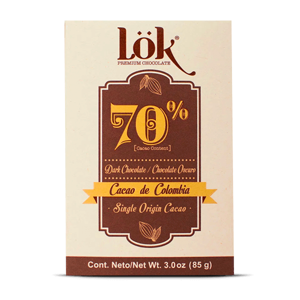 Chocolate Lok 70% Origen Colombia 85gr - 1
