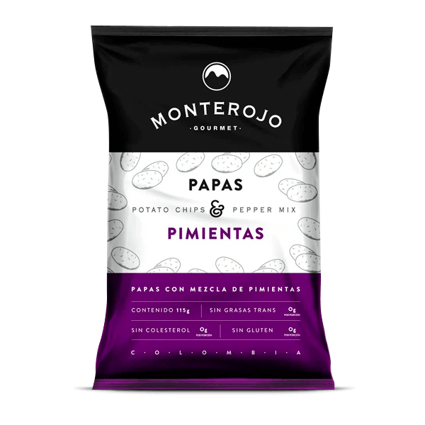 Papas Monte Rojo Pimienta 115gr X Unidad - 1