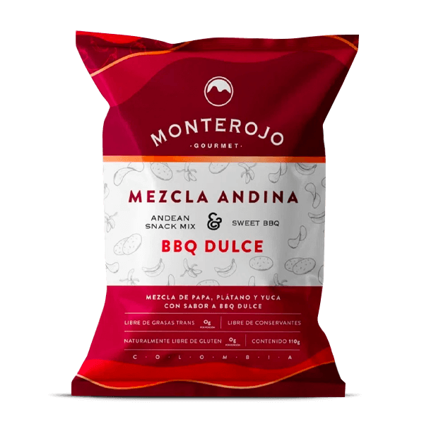 Papas Monterojo Mezcla Andina Bbq Dulce 110gr X Unidad - 1