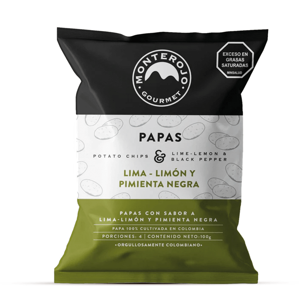 Papas Monte RojoLimalimon y Pimienta Negra - 1