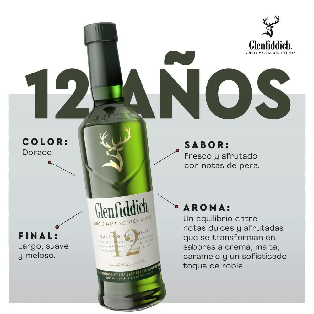 Whisky Glenfiddich 12 Años - 3