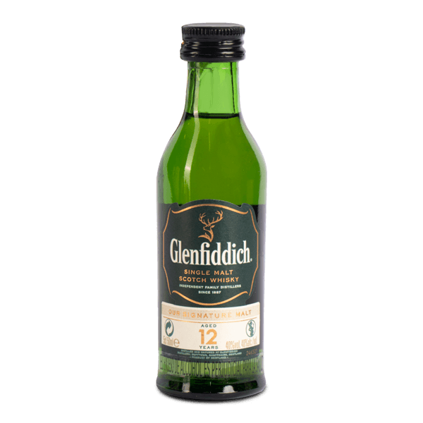 Whisky Glenfiddich 12 años Botella Mini - 1
