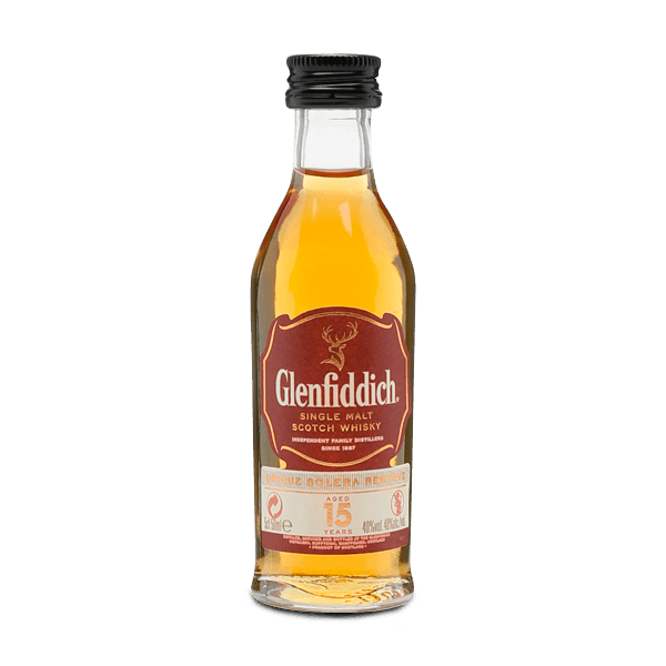 Whisky Glenfiddich 15 años Botella Mini - 1