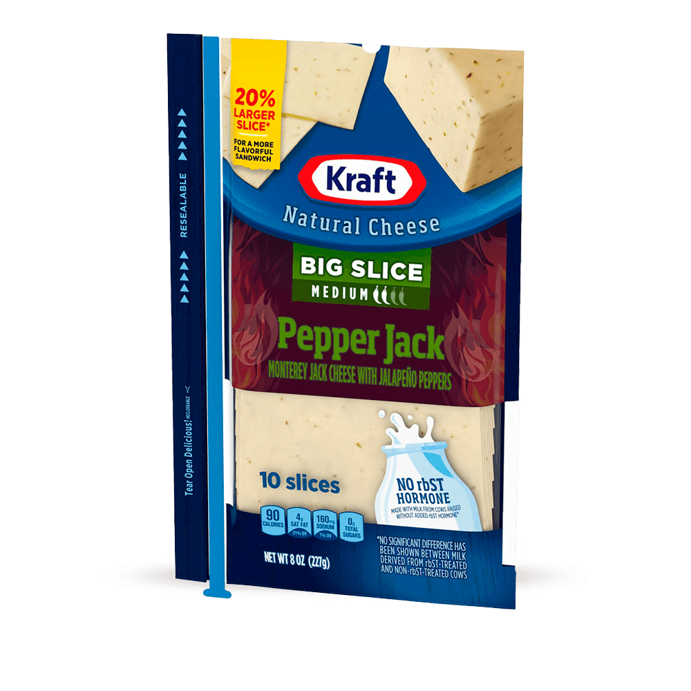 Queso Kraft Pepper Jack Jalapeños - 1