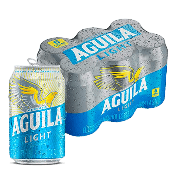 Cerveza Aguila Light Lata X6 - 1