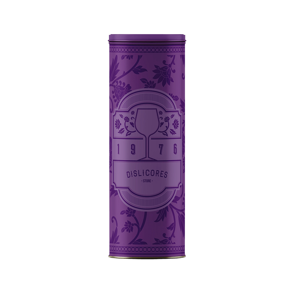 Estuche metálico morado para destilados - 1