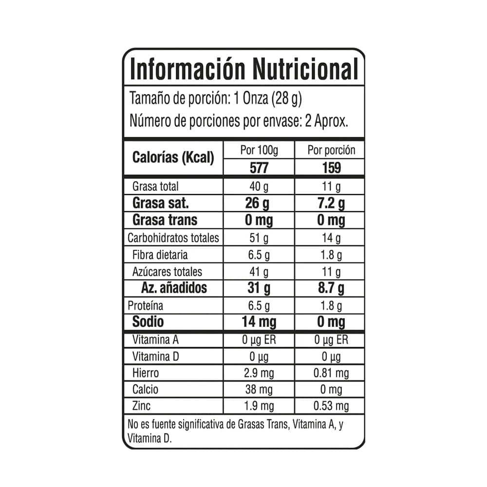Grageas Cocoa Fusion Coco 60% Cacao - 2