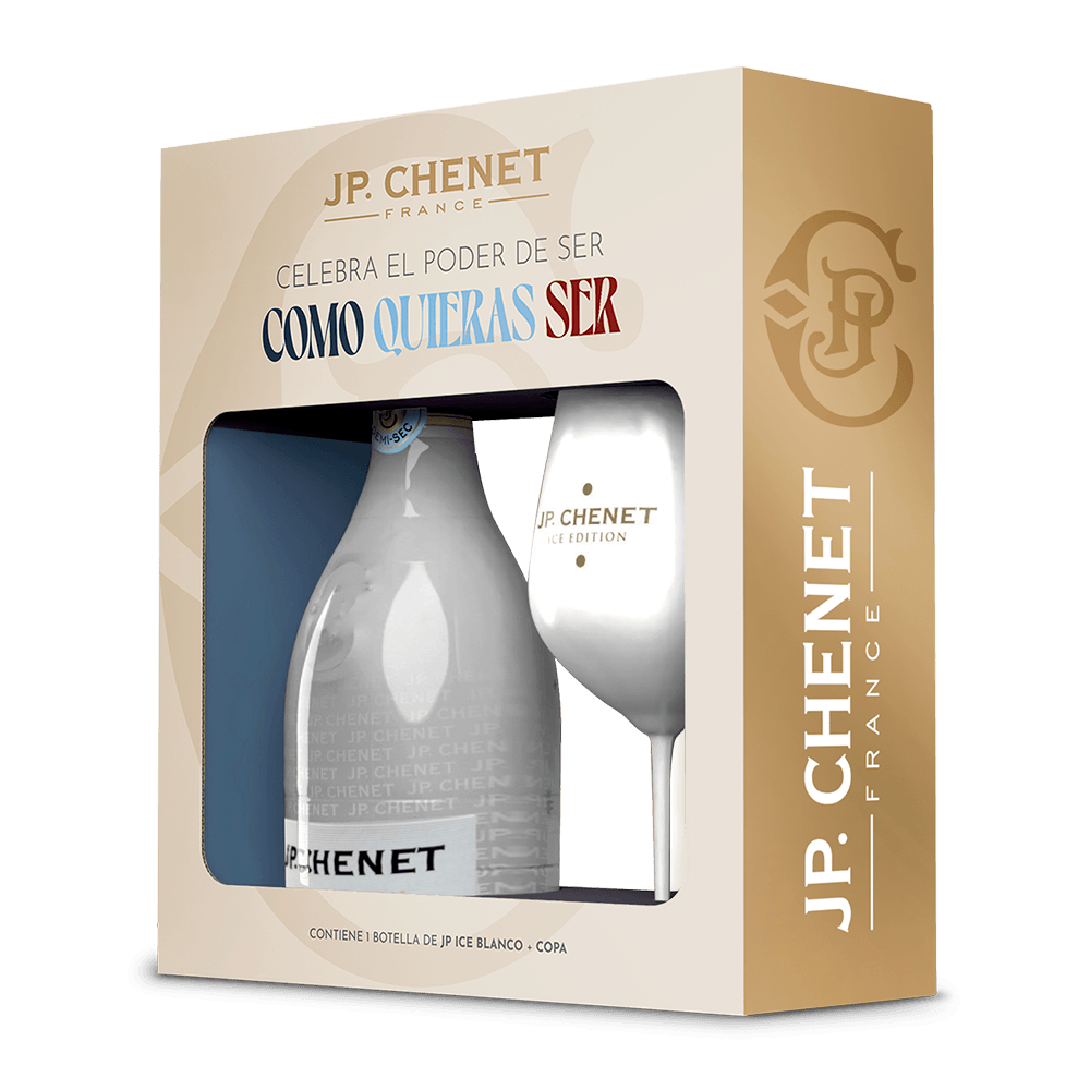 Jp Ice Blanco 750 ml + Copa Acrilica Blanca - 1