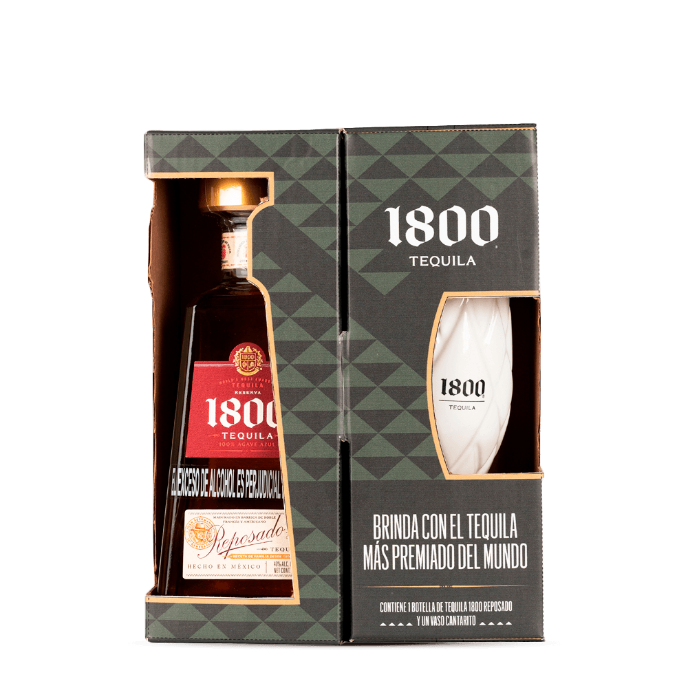 Tequila 1800 Reposado 750ml + Copa Mosco Mule - 1