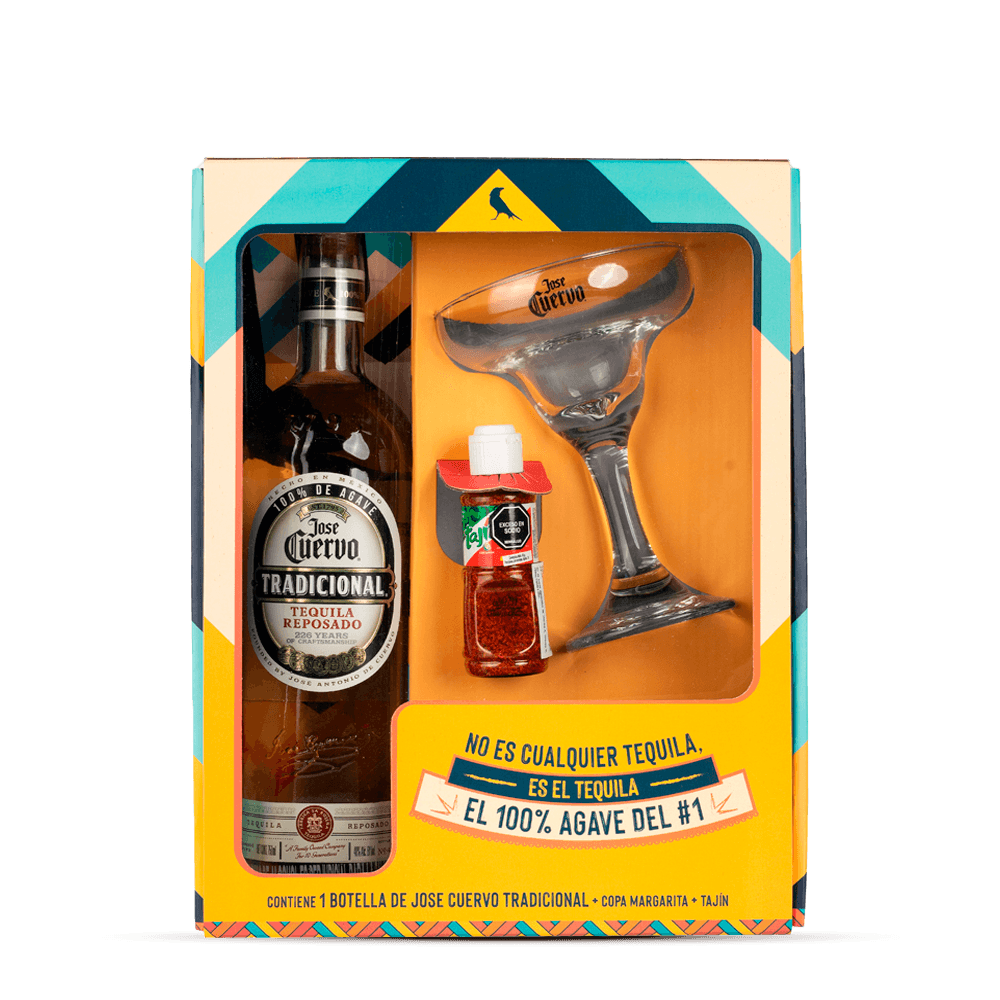 Jose Cuervo Tradicional 750 ml + Tajin 45g + Copa Margarita - 1