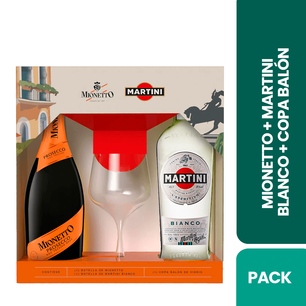 Mionetto 750ml + Martino Blanco + Copa Balon - 2