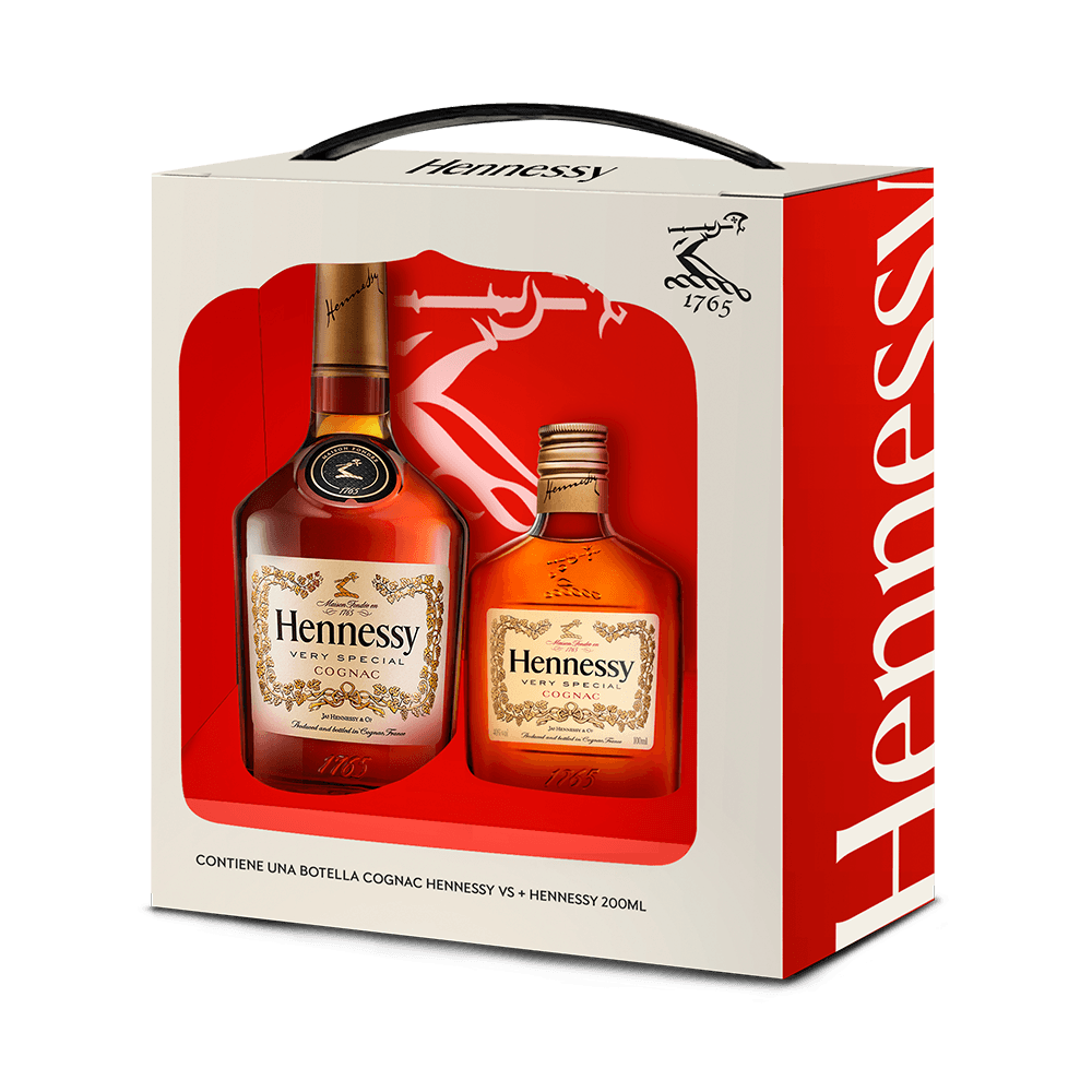 Cognac Hennessy 700 ml + Hennessy 200 ml - 1