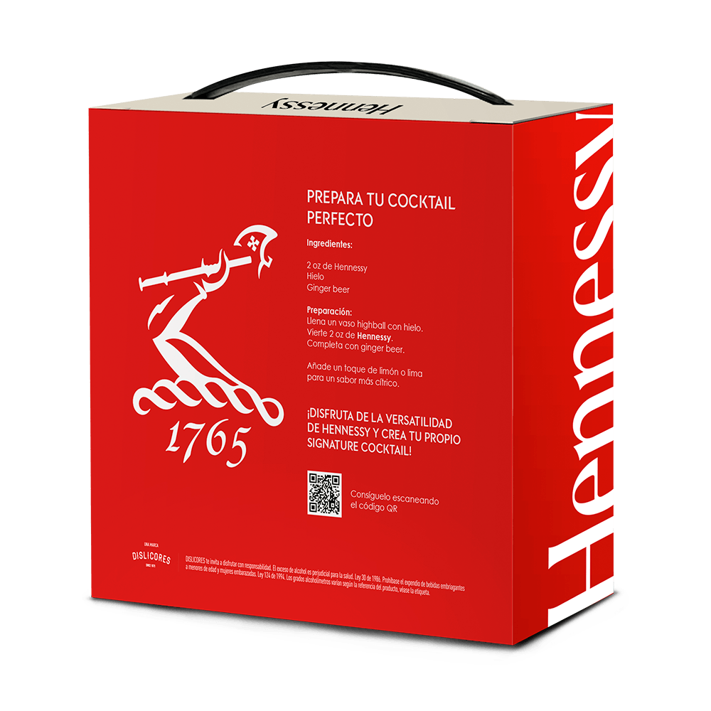 Cognac Hennessy 700 ml + Hennessy 200 ml - 3