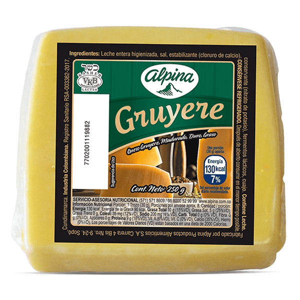 Queso Gruyere Alpina Cuna X250gr - 1