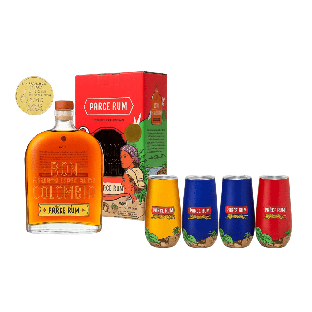 Pack Ron Parce 8 Años + Vaso Metalico - 1