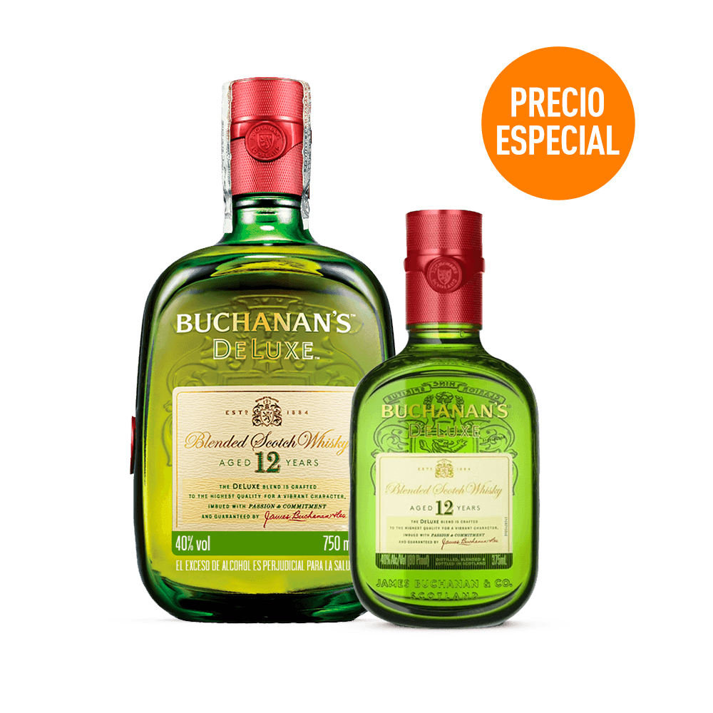 Whisky Buchanans 12 años 750 ml +375 ml - 1
