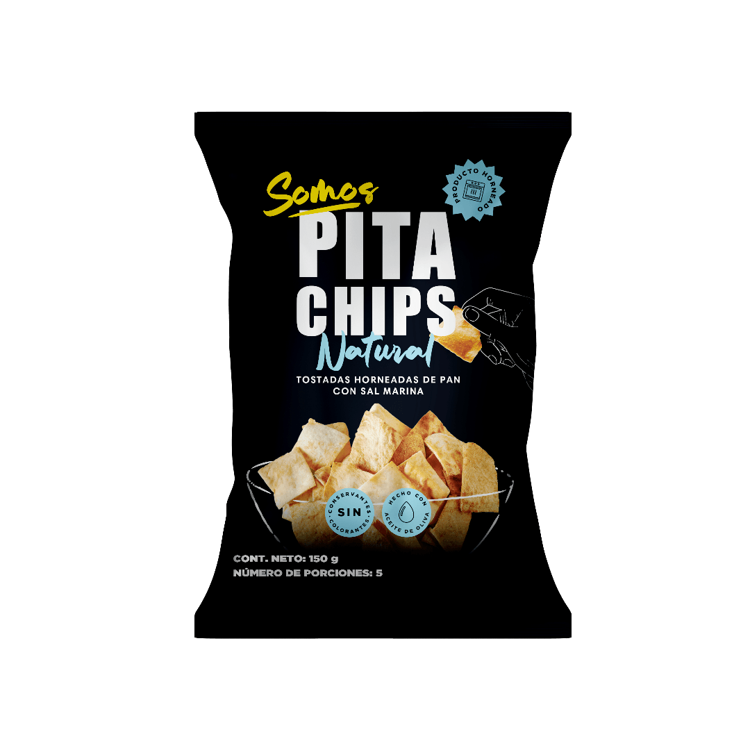 Pita Chips Natural Sal Marina - 1